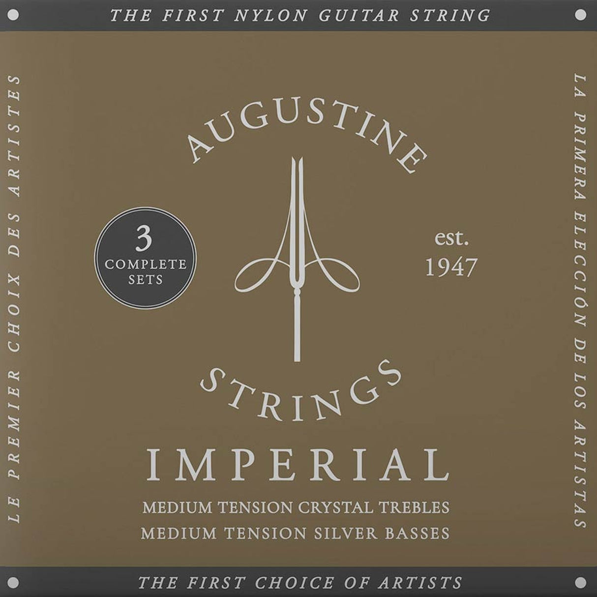 Augustine AU-IMRD/3 Red snaren set classic, medium tension trebles & medium tension basses - 3 PACK