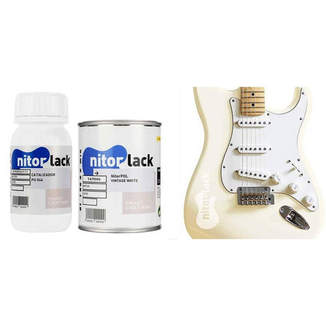 NitorLACK N167006108 NitorPOL Polyurethaanlak Vintage White – 500 ml + 250 ml Verharder