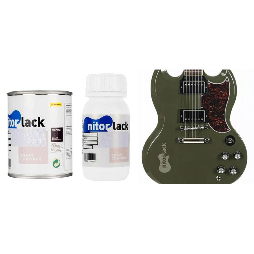 NitorLACK N167060108 NitorPOL Polyurethaanlak Olive Drab – 500 ml + 250 ml Verharder