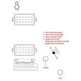 Sire Q7/RSP Larry Carlton elektrische gitaar – mahonie + maple top, HH-configuratie, Red Sparkle