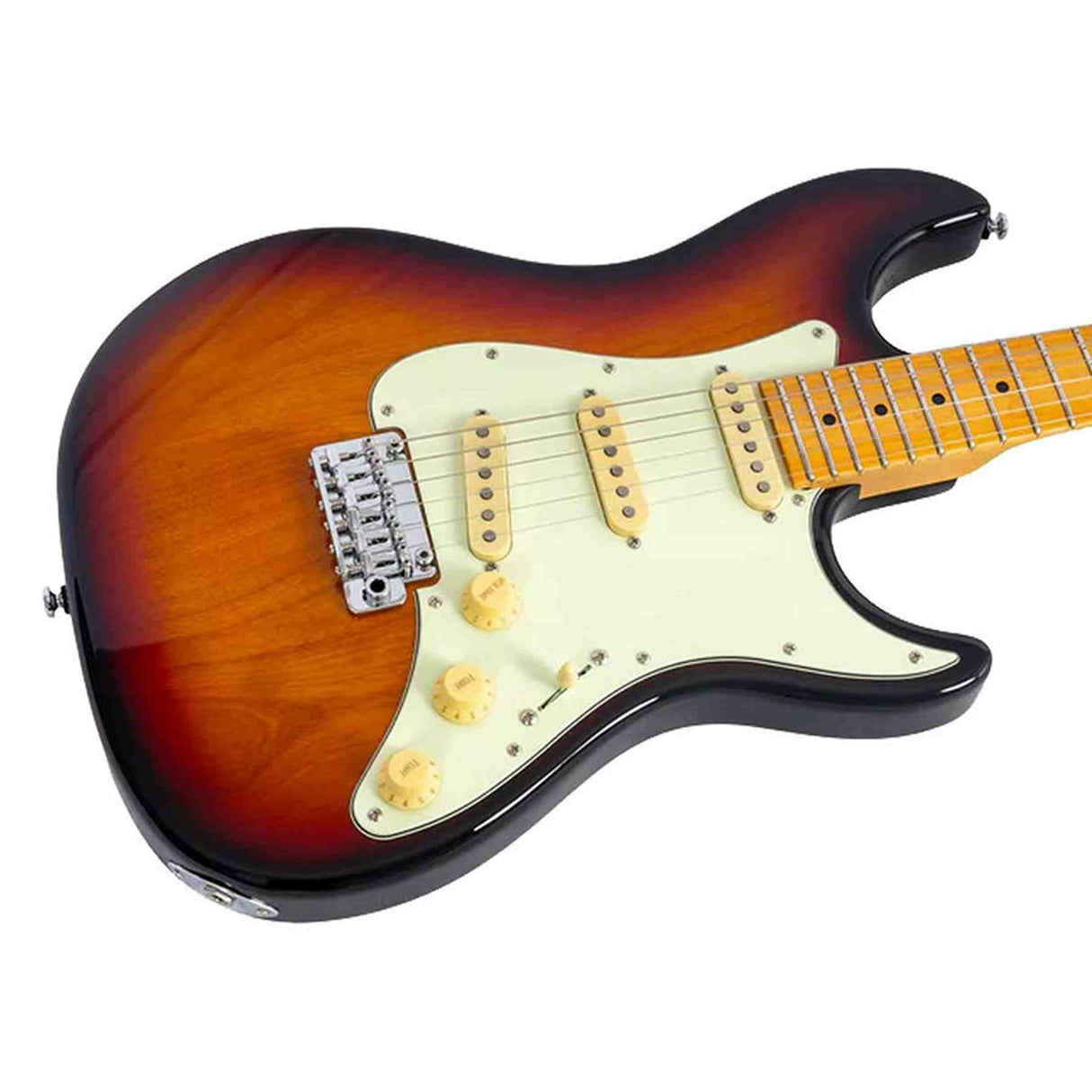 Sire S7N/3TS New Gen Larry Carlton elektrische gitaar – S-Style, alder body, 3-Tone Sunburst, HSS-configuratie, stainless steel frets
