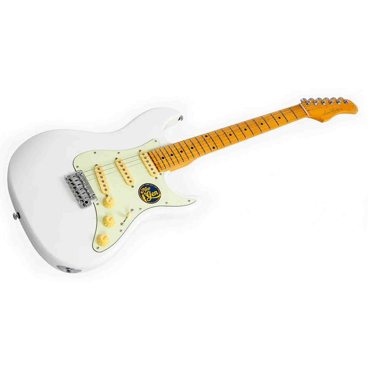 Sire S7N/WH New Gen Larry Carlton elektrische gitaar – S-Style, alder body, White, HSS-configuratie, stainless steel frets