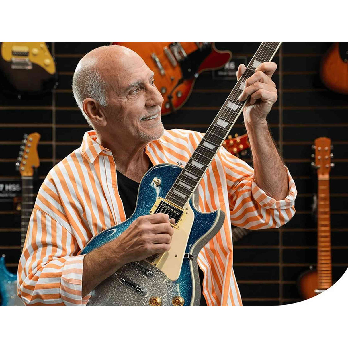 Sire L7N/SBS elektrische gitaar – L-Style, mahonie met maple top, Skyburst Sparkle, HH-configuratie, stainless frets, locking tuners