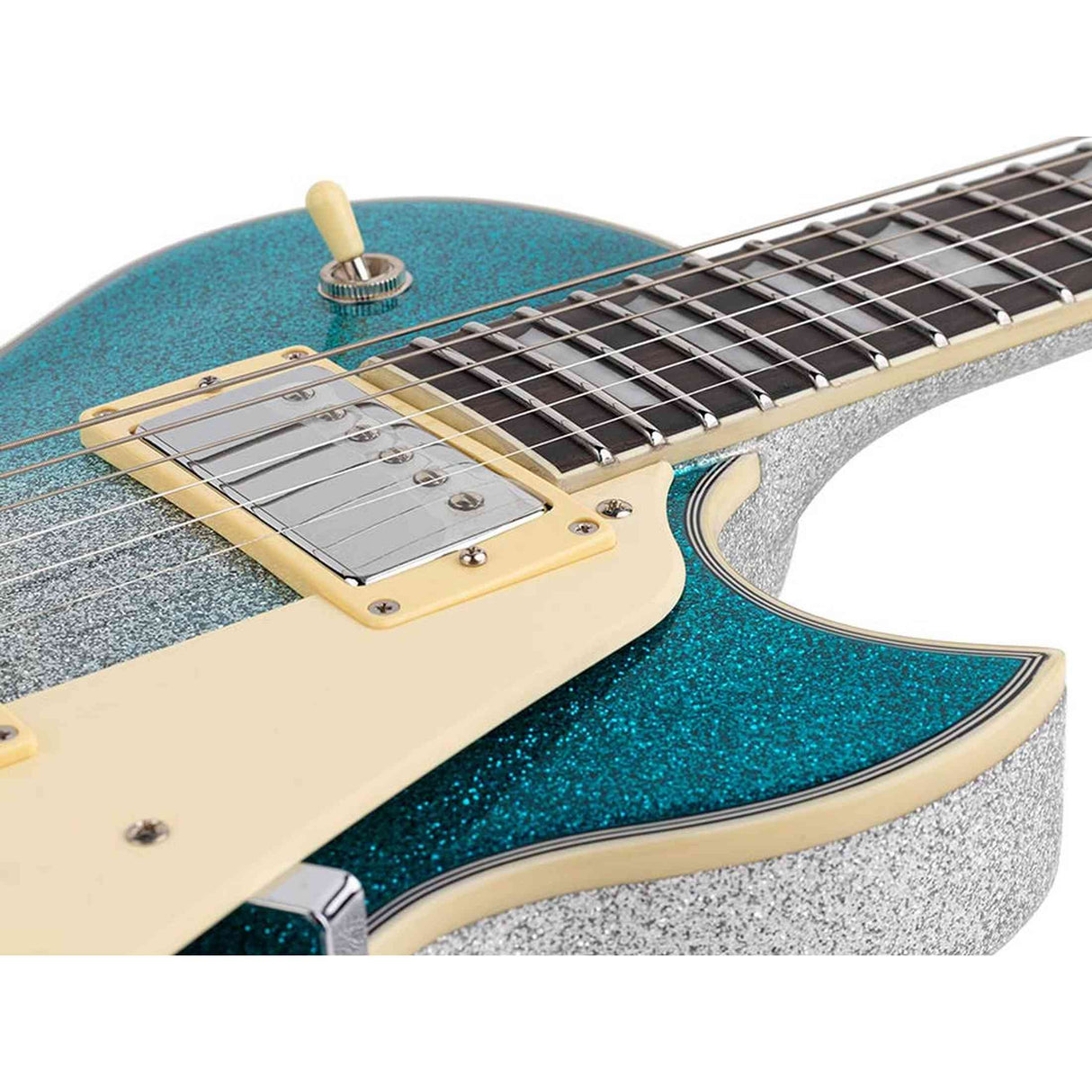 Sire L7N/SBS elektrische gitaar – L-Style, mahonie met maple top, Skyburst Sparkle, HH-configuratie, stainless frets, locking tuners