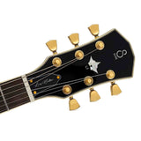 Sire L7VN/BK elektrische gitaar – L-Style, mahonie met maple top, Zwart, P90 pickups, stainless frets, locking tuners