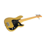 Sire P5 A5/MGO Marcus Miller basgitaar 5-snarige passieve P-stijl bas in Metallic Gold