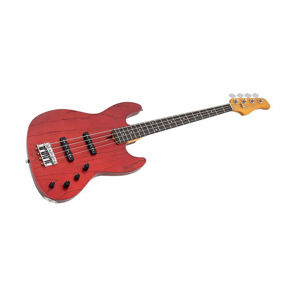 Sire V6 4/CAR Marcus Miller actieve 4-snarige basgitaar Candy Apple Red