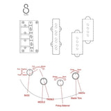 Sire P6 4/ISV Marcus Miller 4-snarige actieve basgitaar Inca Silver