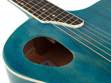 Nashville GOF-110-TBU Offset Soundhole Akoestische Gitaar Transparent Blauw