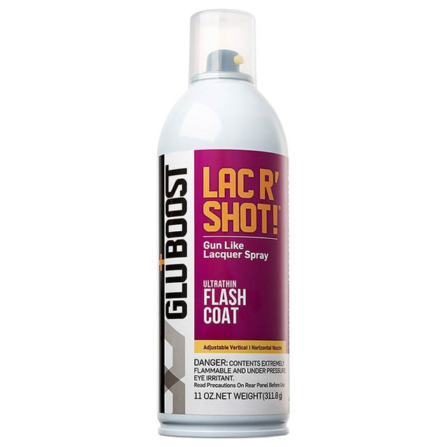 Gluboost GBLACRSHOTCL Lac R’ Shot! Flashcoat Hoogglanslak – 400 ml Spuitbus