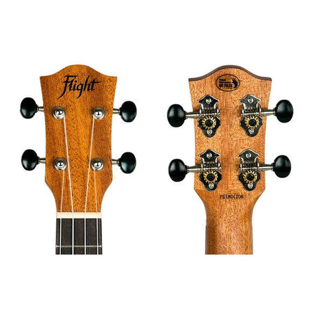 Flight DUS371 MAH Soprano Ukulele met Mahogany Body, Walnut Toets en Aquila Nylon Snaren