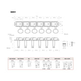 Gotoh GTH13067 SD91 stemmechanieken met Magnum Lock and 05M knoppen, 6L, nikkel