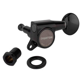 Gotoh GTH13982 SG381 stemmechanieken met Magnum Lock and 05 knoppen, 6R, zwart