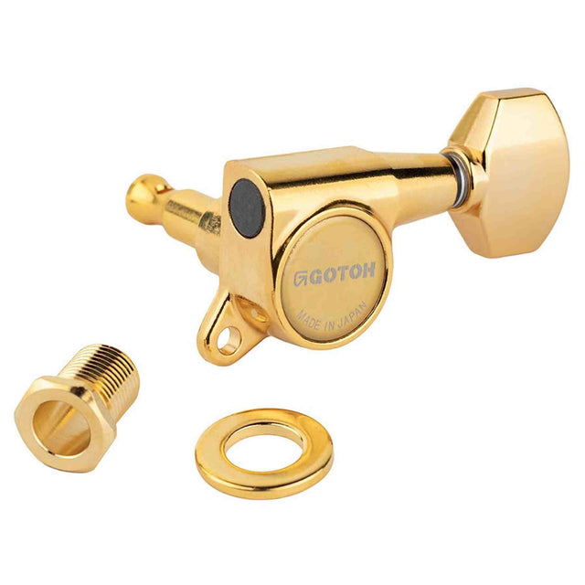 Gotoh GTH14005 SG381 stemmechanieken met Magnum Lock and 07 knoppen, 6R, goud