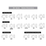 Gotoh GTH14062 SG381 stemmechanieken met Magnum Lock Trad and 05 knoppen, 3L3R, zwart