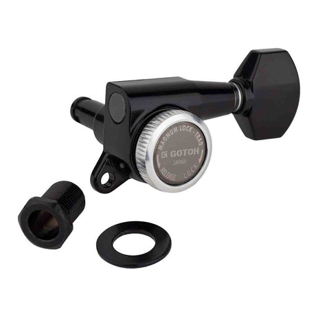 Gotoh GTH14099 SG381 stemmechanieken (posts 3xL 3xXL) met Magnum Lock Trad and 07 knoppen, 6L, zwart