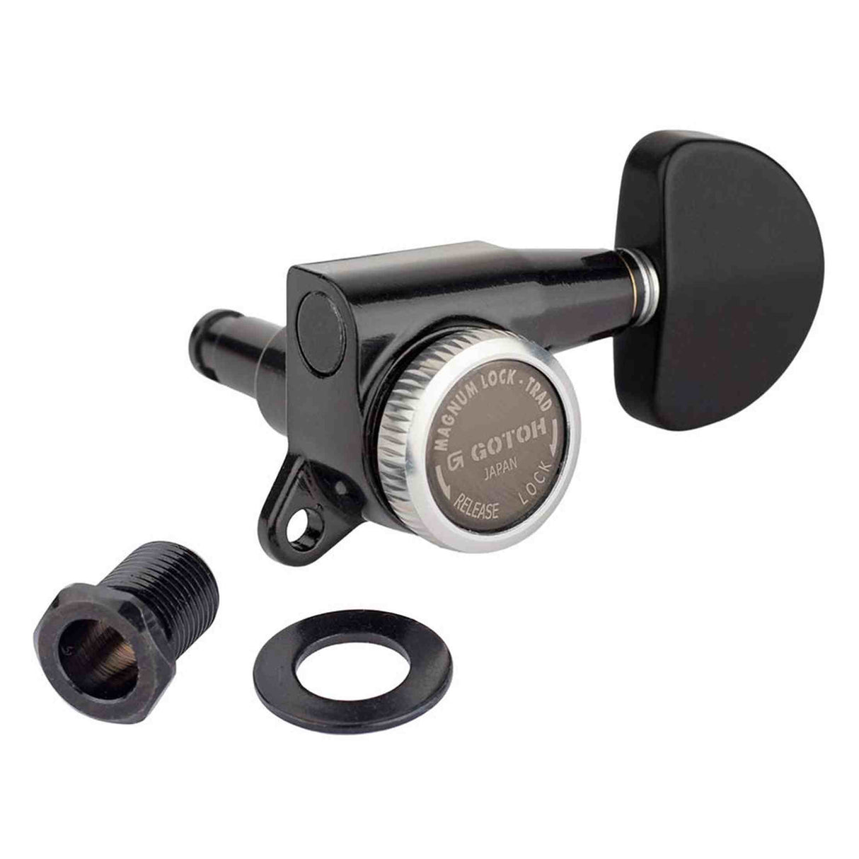 Gotoh GTH14142 SG381 stemmechanieken met Magnum Lock Trad and B20 knoppen, 3L3R, cosmo zwart