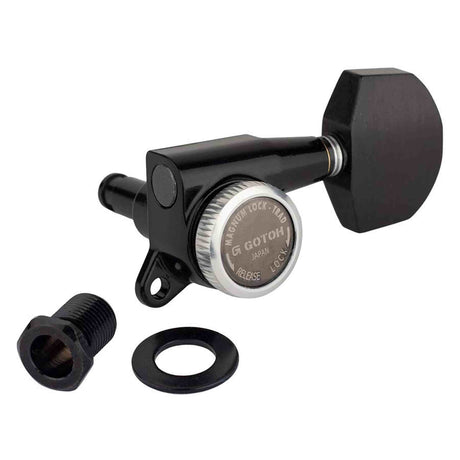 Gotoh GTH14144 SG381 stemmechanieken met Magnum Lock Trad and EN01 knoppen, 3L3R, zwart
