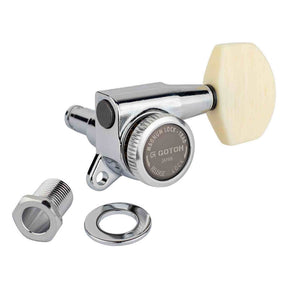 Gotoh GTH14155 SG381 stemmechanieken met Magnum Lock Trad and M01 knoppen, 3L3R, chroom
