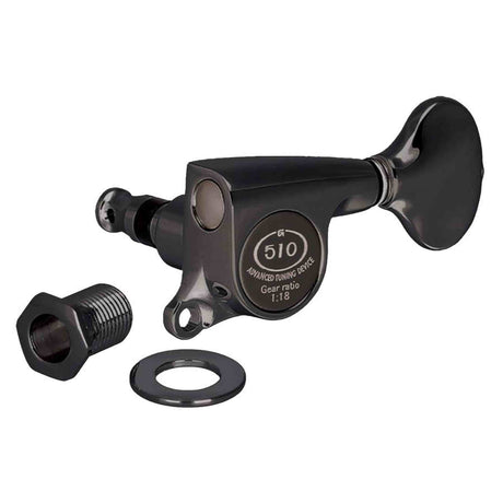Gotoh GTH14942 SGS510Z stemmechanieken met S5 knoppen, 3L3R, cosmo zwart
