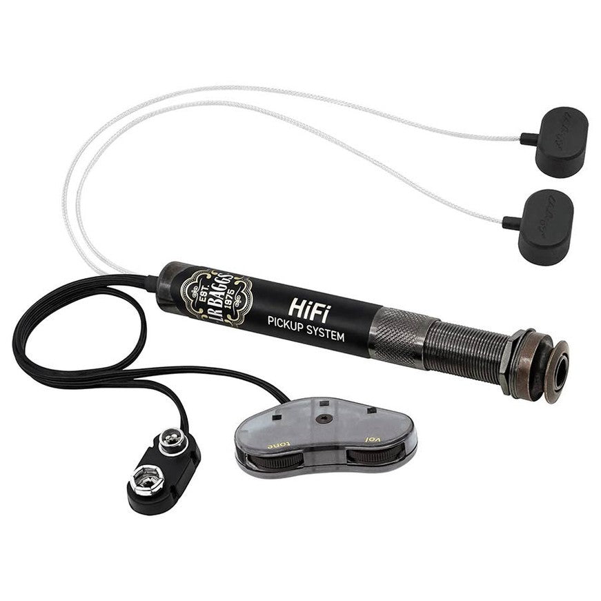 LR Baggs HiFi Pickupsysteem met Eindpin Voorversterker en Klankgatbediening Volume & Toon