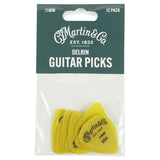 Martin & Co 18A0154 Delrin gitaar plectrums 0.73mm geel 12 pack