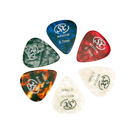 SX SE1HSS-SK-MIB ST elektrische gitaar set 4/4 HSS Ice Blue met 10W versterker