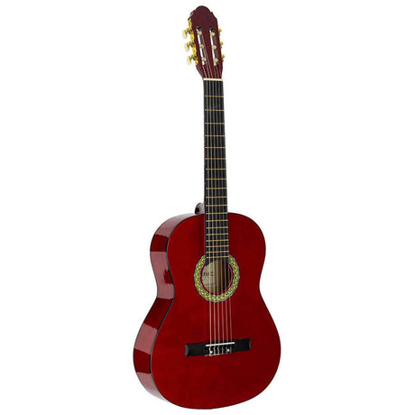A. Martinez MTC-080/R 4/4 klassieke gitaar dark red transparent met truss rod