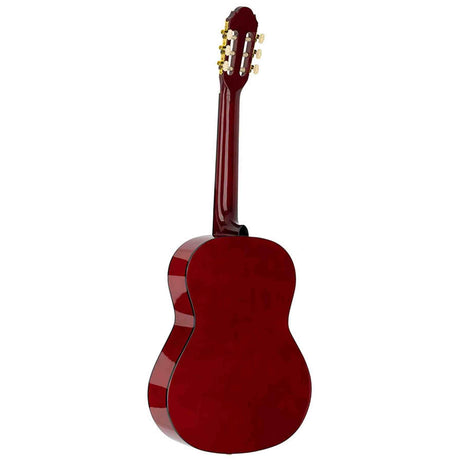 A. Martinez MTC-080/R 4/4 klassieke gitaar dark red met standaard, tas en tuner