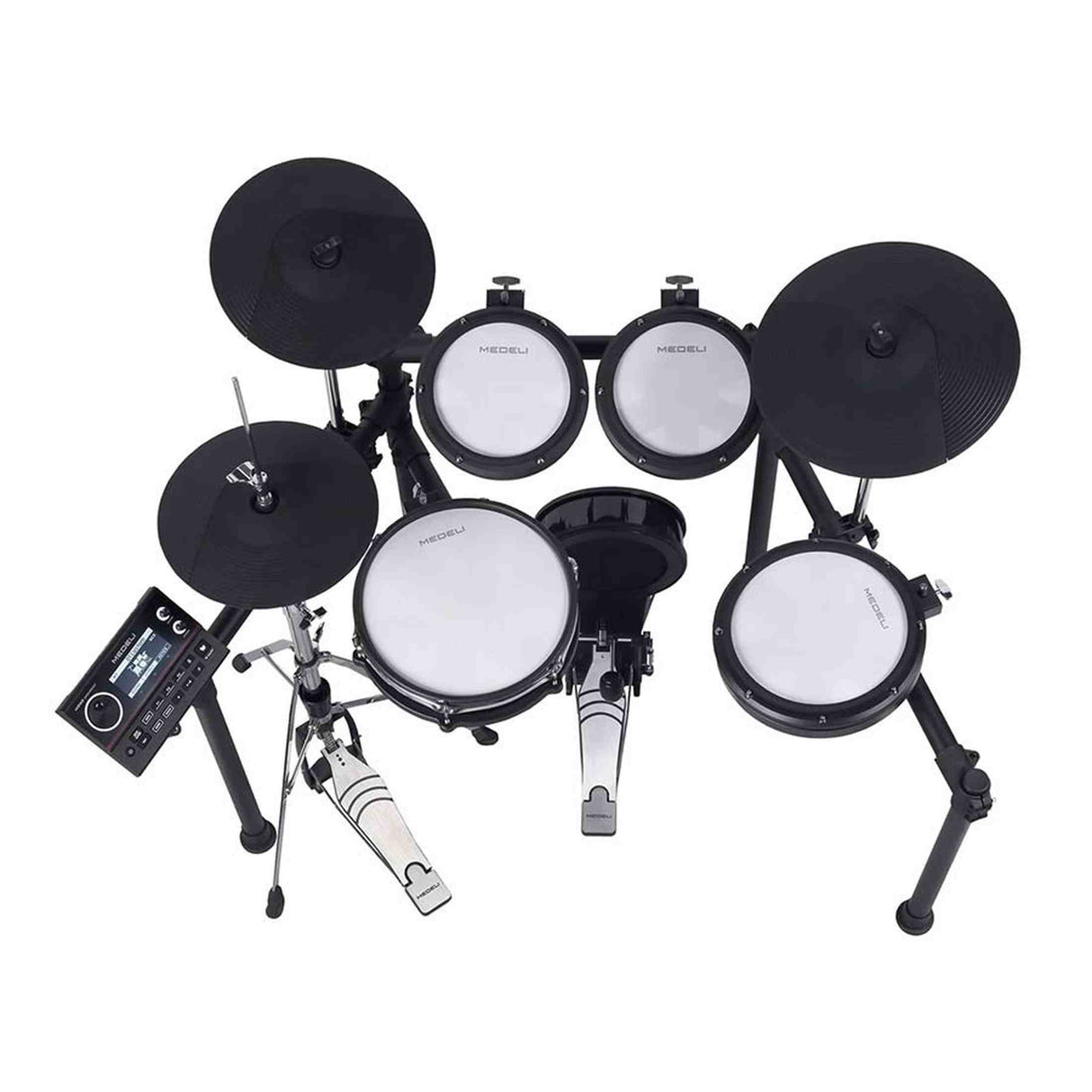 Medeli MZ538 Elektronisch Drumstel met Grote Mesh Pads, Bluetooth Audio, USB-MIDI en 31 Drumkits