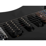 Litejam RGB24/BK Smart Learning Elektrische Gitaar Set Black 24 frets HSH RGB LED