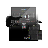 Litejam RGB24/BK Smart Learning Elektrische Gitaar Set Black 24 frets HSH RGB LED
