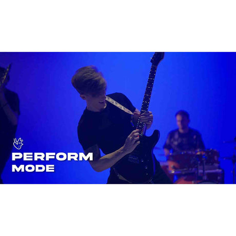 Litejam RGB24/WH elektrische gitaar – 24 frets, 144 RGB LED’s, HSH-configuratie, met gigbag, wit