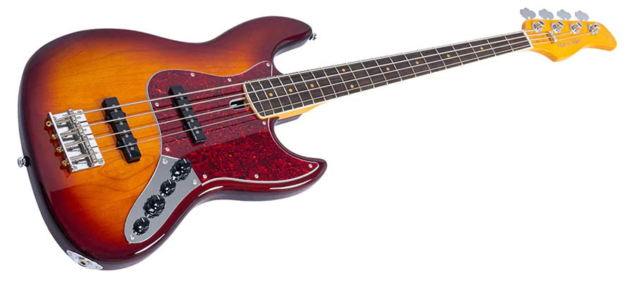 Sire V7VN A4/TS Marcus Miller 4-snarige Actieve Vintage Basgitaar Tobacco Sunburst met Heritage-3 Preamp