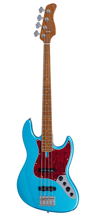 Sire V7VN A4/TP Marcus Miller 4-snarige Actieve Vintage Basgitaar Tide Pool met Elzen Body en Heritage-3 Preamp