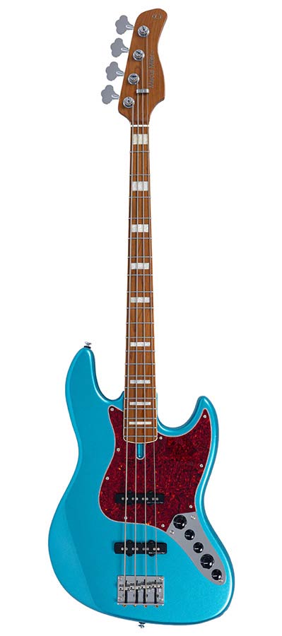 Sire V7N A4/TP Marcus Miller 4-snarige Actieve Basgitaar Tide Pool met Elzen Body en Heritage-3 Preamp