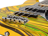 Sire V7N A4/YS Marcus Miller 4-snarige Actieve Basgitaar Matte Yellow Swirl met Elzen Body en Heritage-3 Preamp