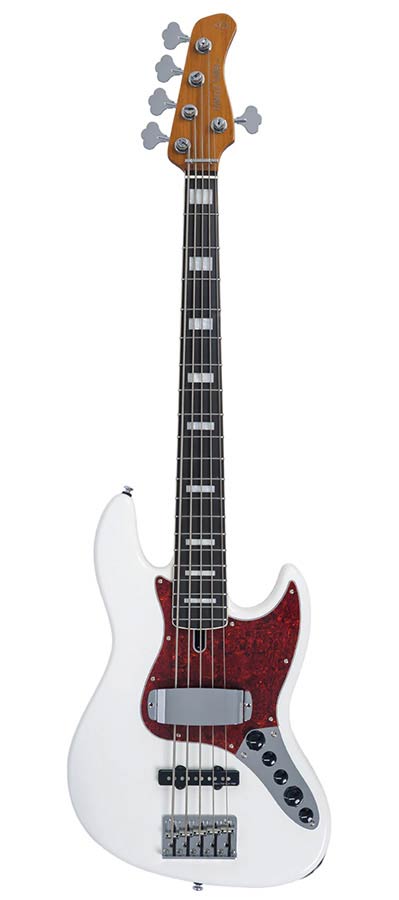 Sire V7N A5/AWH Marcus Miller 5-snarige Actieve Basgitaar Antique White met Elzen Body en Heritage-3 Preamp