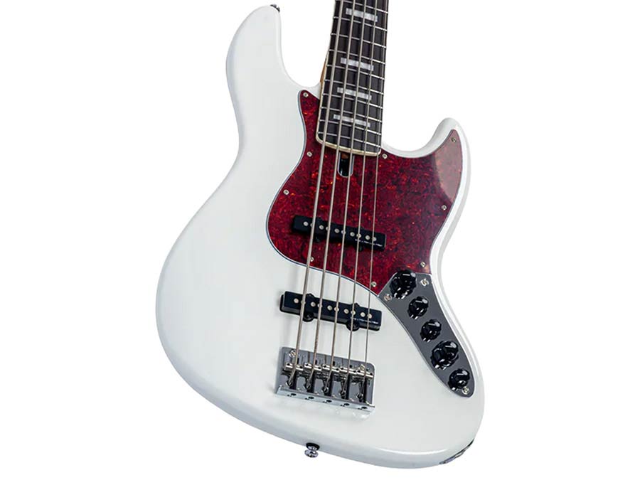 Sire V7N A5/AWH Marcus Miller 5-snarige Actieve Basgitaar Antique White met Elzen Body en Heritage-3 Preamp