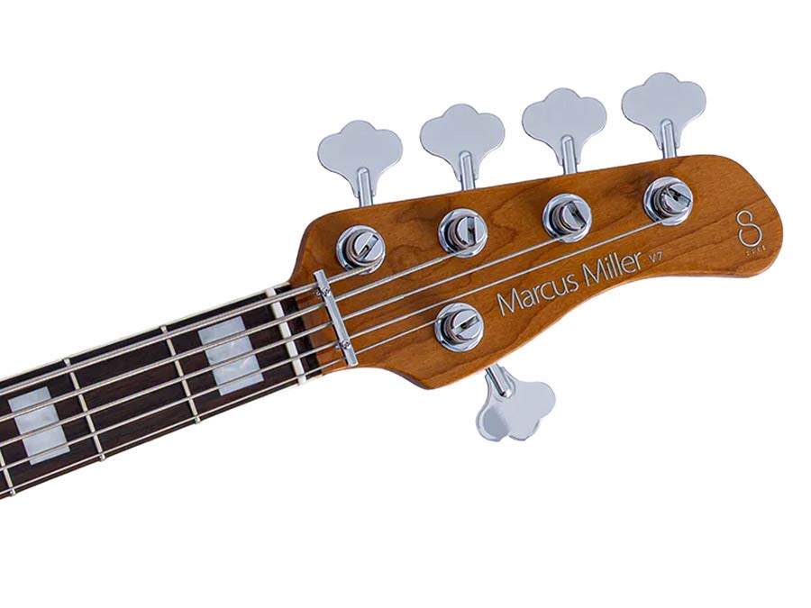 Sire V7N A5/AWH Marcus Miller 5-snarige Actieve Basgitaar Antique White met Elzen Body en Heritage-3 Preamp