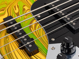 Sire V7N A5/YS Marcus Miller 5-snarige Actieve Basgitaar Matte Yellow Swirl met Elzen Body en Heritage-3 Preamp