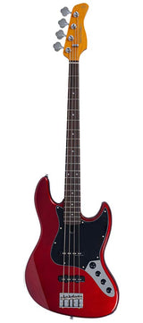 Sire V3N 4/CAR Marcus Miller 4-snarige Actieve Jazz Bas Candy Apple Red met 2-Bands Preamp