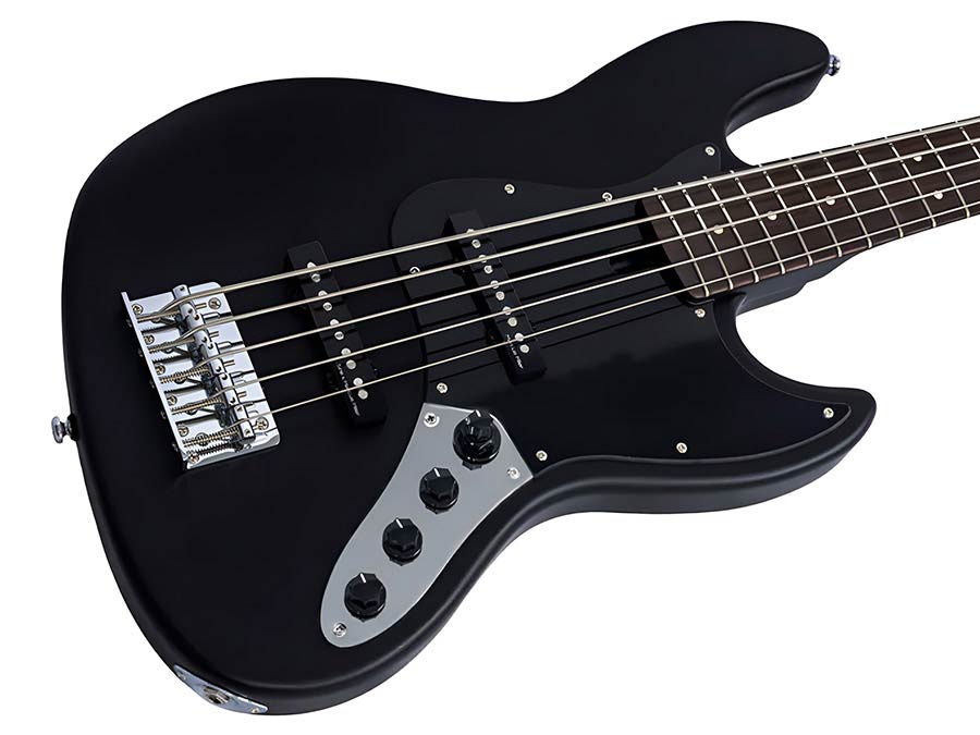 Sire V3N 5/BKS Marcus Miller 5-snarige Actieve Jazz Bas Satin Black met 2-Bands Preamp