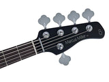 Sire V3N 5/BKS Marcus Miller 5-snarige Actieve Jazz Bas Satin Black met 2-Bands Preamp