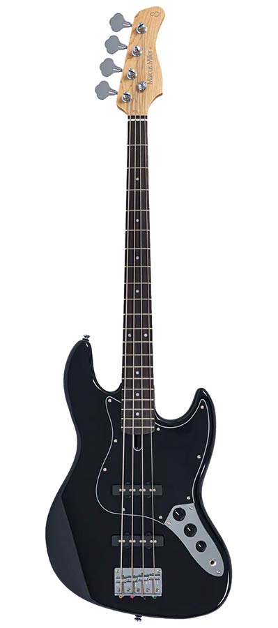 Sire V1 4/BK Marcus Miller 4-snarige Passieve Jazz Bas Zwart met Palissander Toets