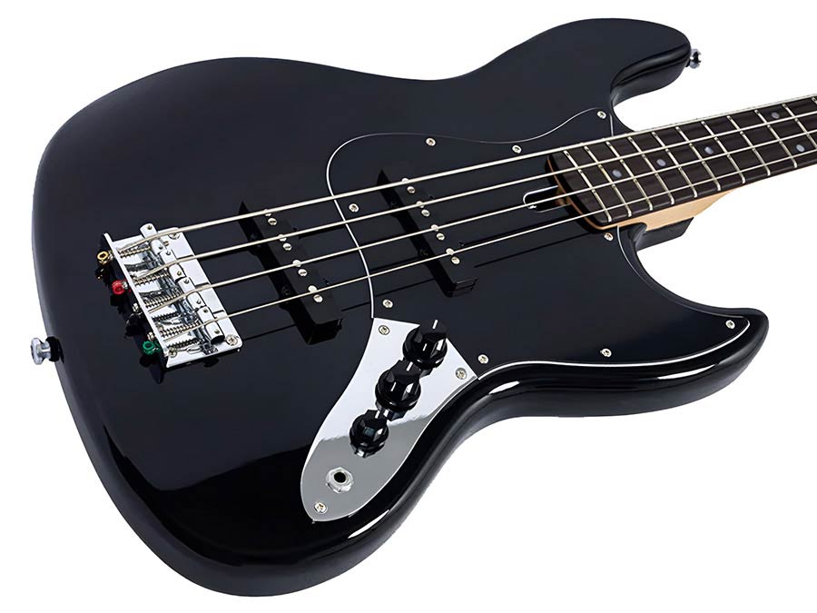Sire V1 4/BK Marcus Miller 4-snarige Passieve Jazz Bas Zwart met Palissander Toets