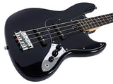 Sire V1 4/BK Marcus Miller 4-snarige Passieve Jazz Bas Zwart met Palissander Toets