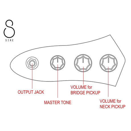 Sire V1 4/TP Marcus Miller 4-snarige Passieve Jazz Bas Tide Pool met Palissander Toets