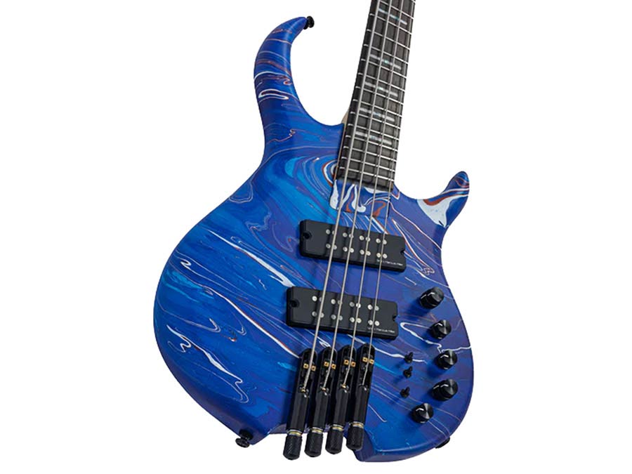 Sire M6H 4/BLSW Marcus Miller M6H Headless 4-String Active Basgitaar Blue Swirl