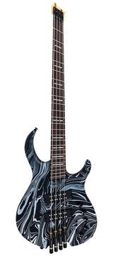 Sire M6H 4/BKSW Marcus Miller M6 Headless 4-String Active Basgitaar Black Swirl